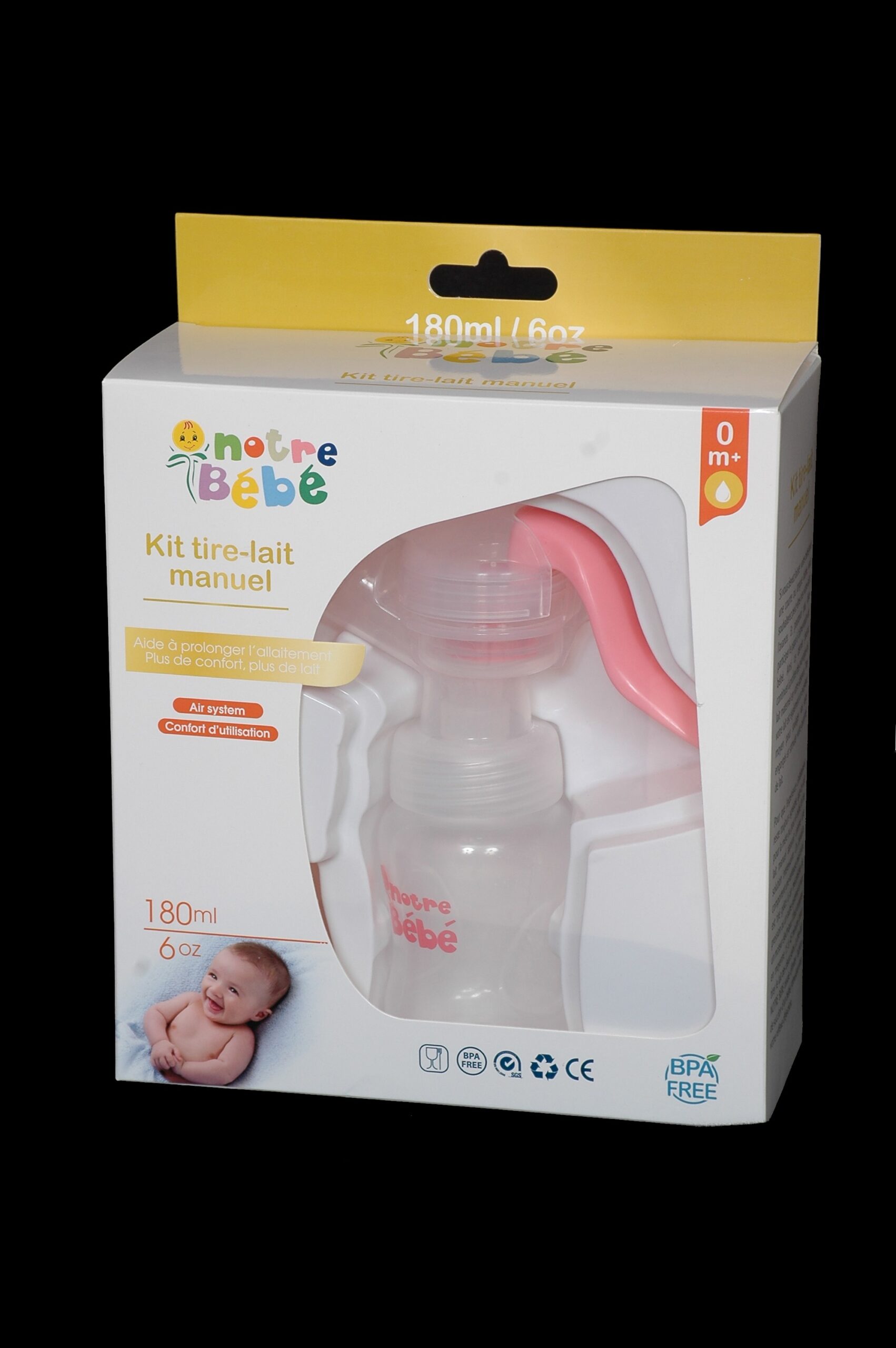 Notre Bebe Tire Lait Manuel 180ml 6oz Parales3a